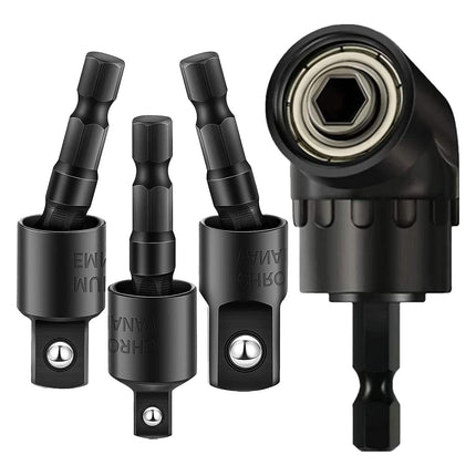 3PCS Universal Adapter Hexagon Shank to Square Head Connecting Rod for Tools