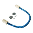 Bendable Cotton Rope Parrot Perch Bird Climbing Stand Toy Blue 3 Sizes