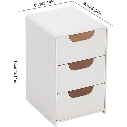 Mini Desktop Organiser Box Portable Storage Box for Office Home Desk Accessories