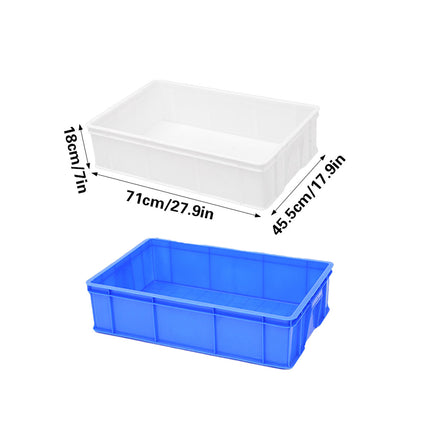 2PCS Rectangular Thickened Plastic Storage Box Durable for Household Storage Use