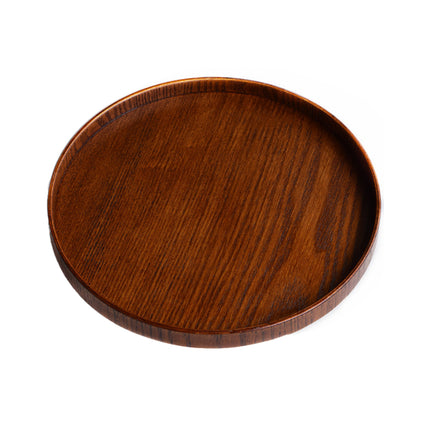 Round Wooden Serving Tray 4 Sizes Living Room Kitchen Dining Table Serving Tray