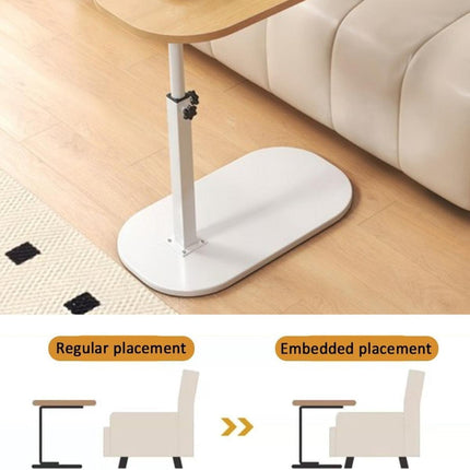 Adjustable Small C Shaped Side Table for Sofa Modern End Table Height