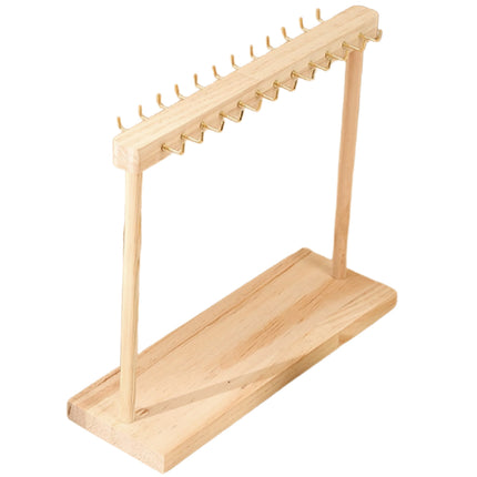 Solid Wood Necklace Jewelry Display Racks for Home Store Showcase Storage