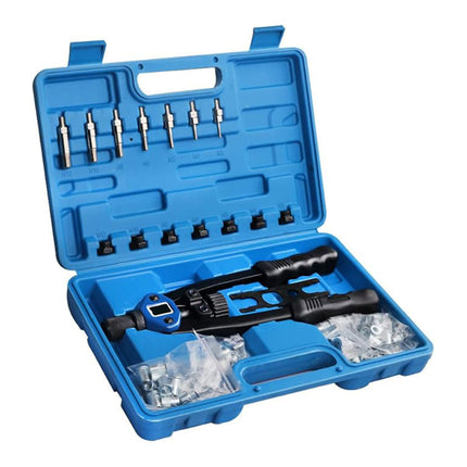 110-Piece Manual Rivet Nut Gun Kit - Hand Riveter Set with Storage Case