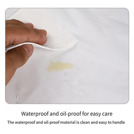 10pcs Round Tablecloth Solid Color Waterproof PEVA Table Cover 213cm Diameter