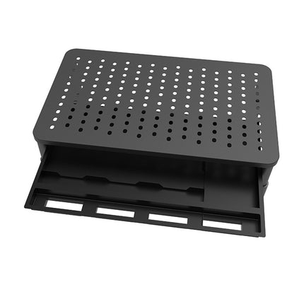 Monitor Stand Riser Aluminium 3 Level Laptop Desk Organiser Non Slip Black