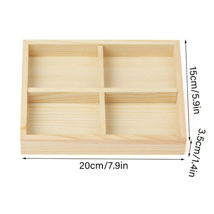 Wooden Jewelry Display Trays 5pcs Bracelet Storage Organizer for Rings Earrings