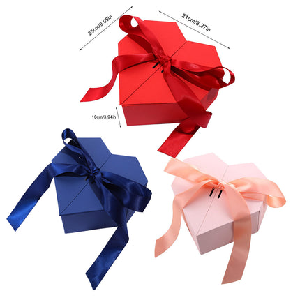 Gift Box Empty Love Birthday Box for Presents Decorative Packaging for Gifts