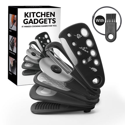 6 Pcs Kitchen Gadget Set Space-Saving Stackable 430 Stainless Steel