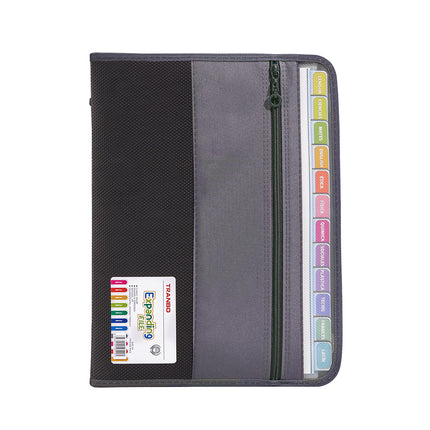 Double Zipper 13 Pocket Accordion File Folder Waterproof Durable for Documents