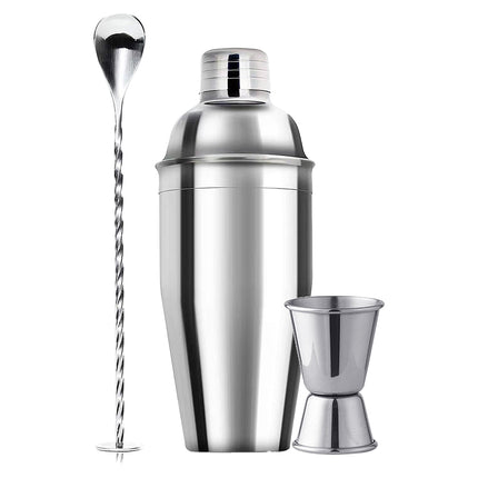 3PCS Stainless SteelCocktail Shaker Set for Bar Tool Kit for Home Bartender