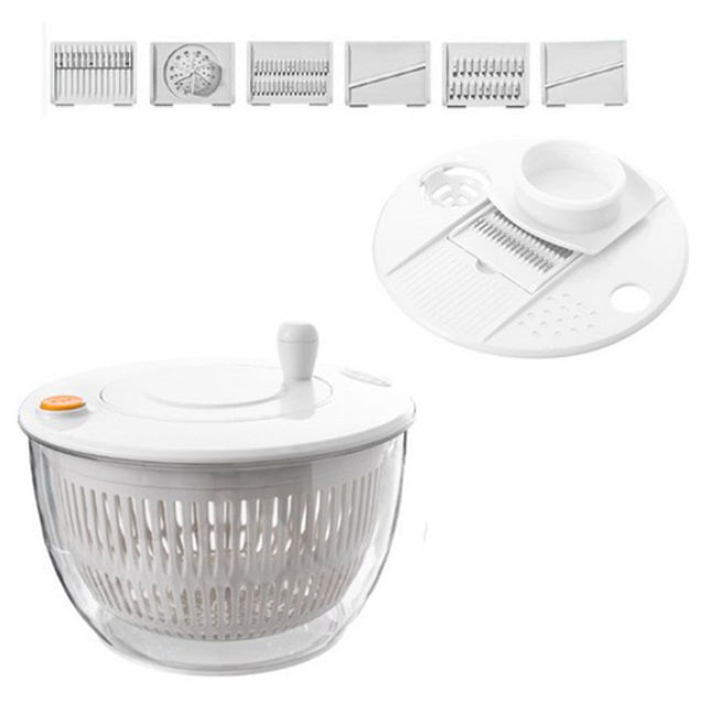 Salad Spinner Vegetable Dryer Fruit Dehydrator Multi Functional Kitchen Tool