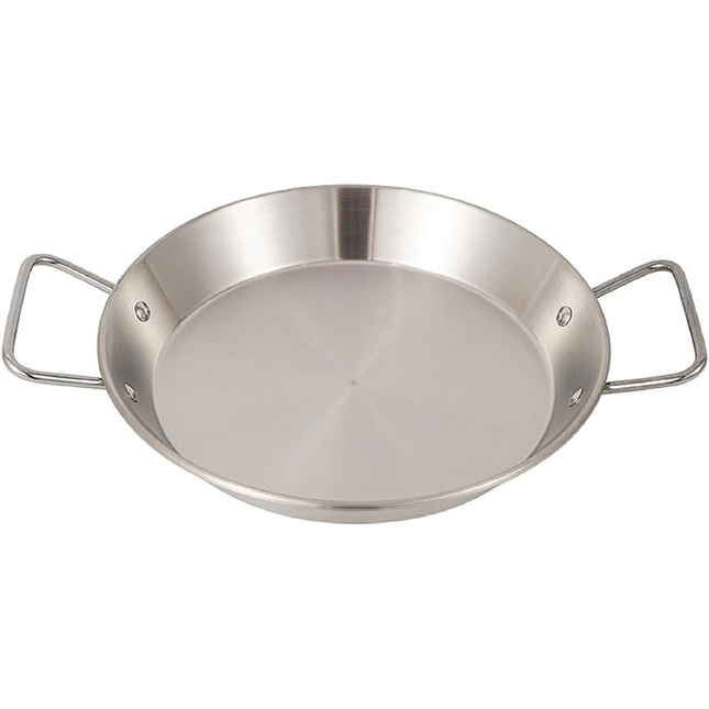 Nonstick Frying Pan Stainless Steel Fry Skillet Safe Camping Binaural Saucepan