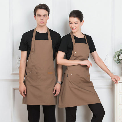Adjustable Work Apron Neck Strap Waist Tie Kitchen Cooking Bib Apron Men Women
