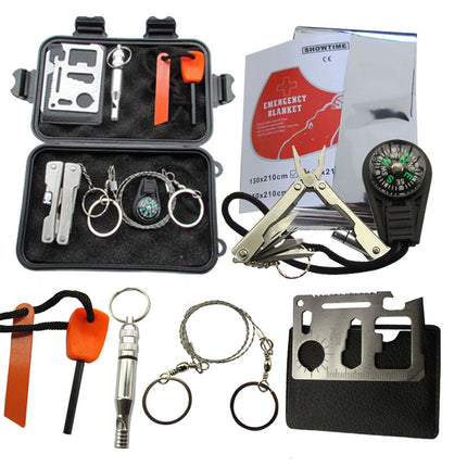 Outdoor Emergency Equipment Set Waterproof For Camping Hiking Adventure Survival