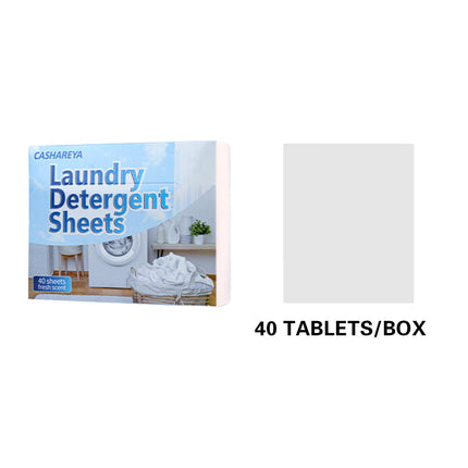 2 Boxes 80 Sheets Concentrated Laundry Detergent Sheets Active Stain Removal