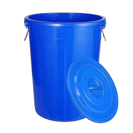 Large Round Plastic Utility Bucket with Lid Heavy Duty Garden Cleaning