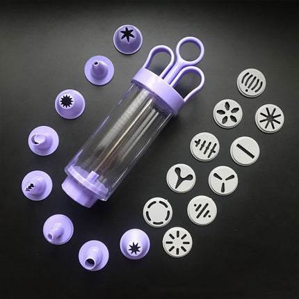 Cookie Gun With Molds Icing Piping Tool Baking Decorating Set For Cake Cupcake