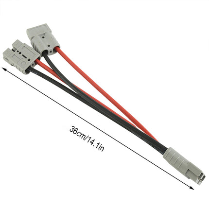 50 Amp Genuine Anderson Plug Connector Double Y Adaptor 6mm Automotive Cable