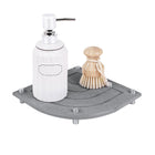 Drain Mat Tray Set Countertop Dish Drying Organizer With Metal Feet For Kitchen