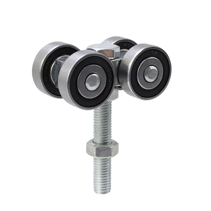 C50 Heavy Duty Sliding Door Roller Track Rail Pulley Bearing Steel Hanger Wheel