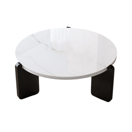 Coffee Table Modern Style 80x31cm Black Small Tea Table for Living Room Bedroom