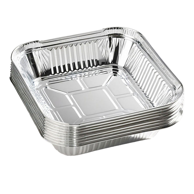 20pcs Aluminium Foil Tray Container BBQ Oven Baking Roasting Tray Takeaway