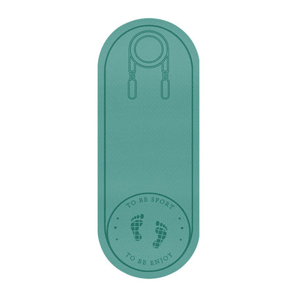 Soundproof Shock Absorbing Jump Rope Mat Non Slip TPE Material for Home Gym