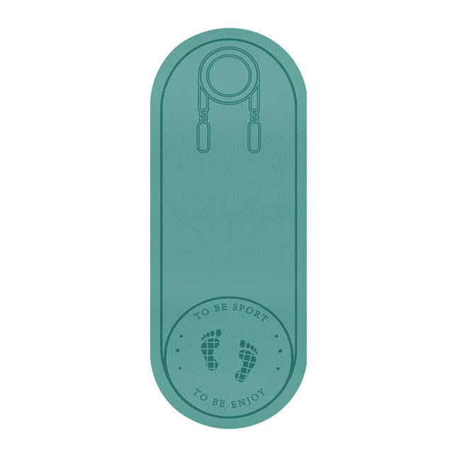 Soundproof Shock Absorbing Jump Rope Mat Non Slip TPE Material for Home Gym