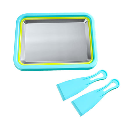 Stainless Steel Home Small Ice Frying Yogurt Tray Homemade Dessert Fruit Snack