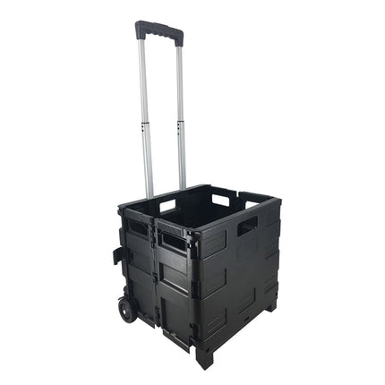Foldable Portable Shopping Cart Outdoor Collapsible Trolley Convenient Easy Use