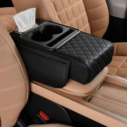 Car Armrest Pad Central Console Storage Box Lift Cushion Rest Support Organizer