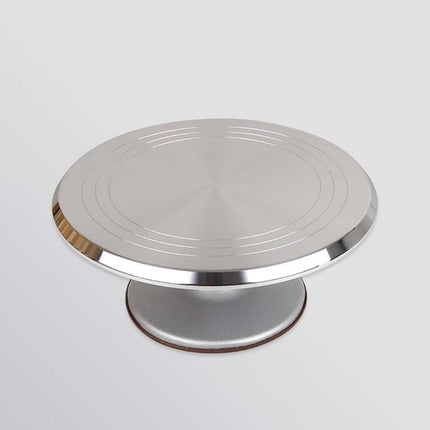 Cake Turntable Aluminum Alloy Revolving Stand for Cake Decorating Baking Use