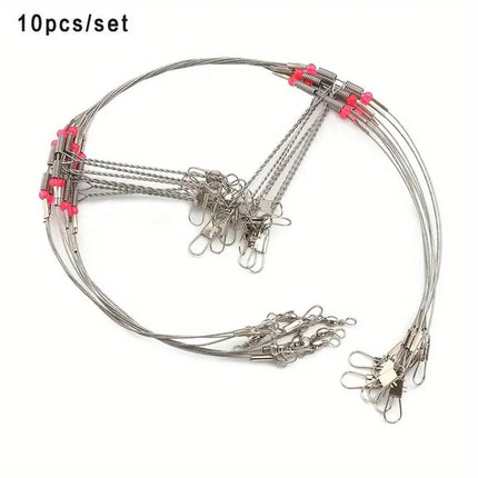 10PCS Wire Balance Hooks Anti Tangle Sea Fishing Rigs Accessories Tackle Set