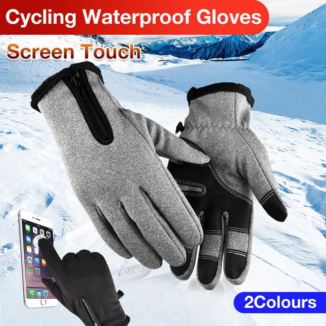 Winter Warm Windproof Waterproof ANTI-SLIP Thermal Touch Screen Gloves Unisex XL Size
