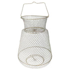 Folding Fish Trap Mesh Cage Portable Fishing Net Guard Pocket for Catching Fish