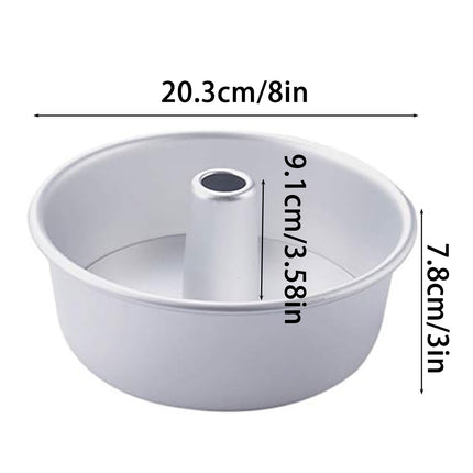 8 Inch Hollow Cake Mould Baking Tool Nonstick Round Mould for Baking Pastry