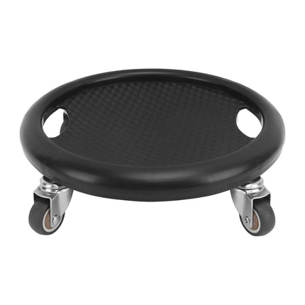 Quiet Abdominal Exercise Plate with Castor Non Slip Surface Home Gym Fitness