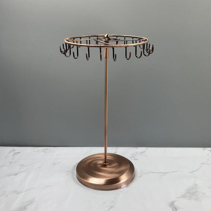 Iron Jewellery Rack Rotating Necklace Display Stand Jewellery Organiser Storage