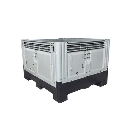 Foldable HDPE Logistics Storage Crate Stackable Forklift Pallet Box