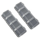 4-Grid Parts Storage Box Plastic Electronic Hardware Accessory Case with Lid ﻿