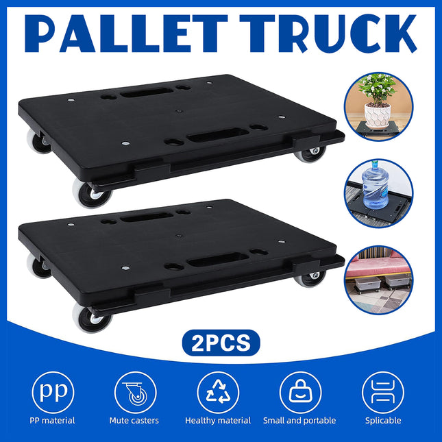 Heavy Duty Rolling Utility Cart for Office Warehouse Silent Portable Trolley