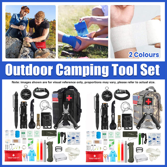 Outdoor Camping Adventure Multi-Function Survival Tool Set for Outdoor Emergency