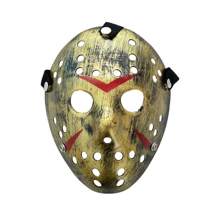 2pcs Horror Hockey Style Mask Halloween Costume Party Scary Face Cover