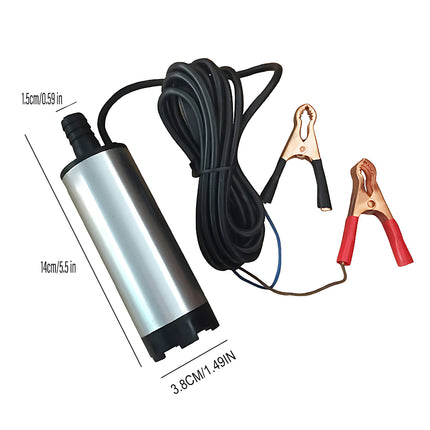 DC12V Submersible Diesel Pump Stainless Steel Transfer Pump for Water Oil Use