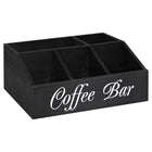 Wooden Coffee Capsule Storage Box Desktop Tea Bag Rack Organizer for Counter