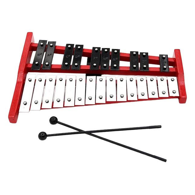 25-Tone Aluminum Plate Xylophone Hand-Strike Kids Music Learning Early Education