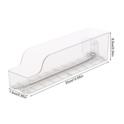Fridge Drink Organizer Auto Push Forward Dispenser Adjustable for Cans Bottles