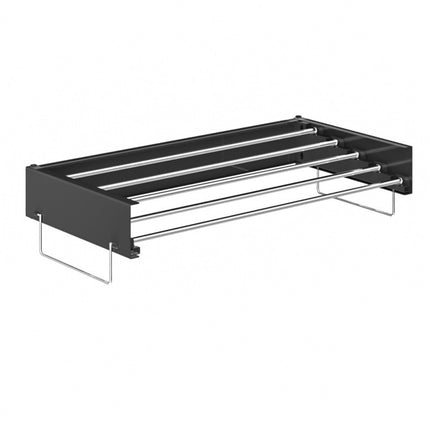 Wall Mount Foldable Clothes Drying Rack Sturdy Material Space Saving Balck/White