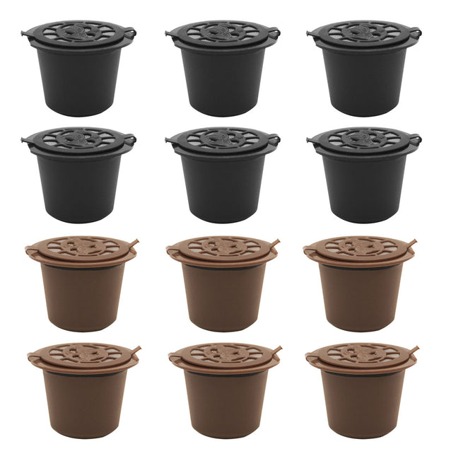 6PCS Reusable Coffee Capsule Coffee Filter Food Grade Fit Most Coffee Machines